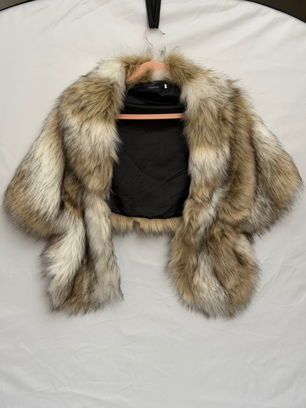 Faux Fur Shawl Shrug - Very warm! - Picture 2 of 5